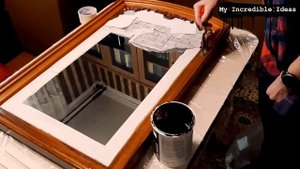Реставрация и переделка 100-летнего старинного зеркала | Restoration of a 100-year-old mirror