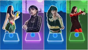 KATY PERRY ROAR ✅️ WEDNESDAY BLOODY MARY ✅️ (G)I-DLE QUEENCARD ✅️JISOO FLOWER Tiles Hop EDM Rush.mp4