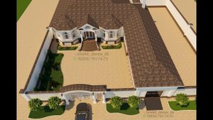 Проект одноэтажного жилого дома в Грозном  #Проектдома #красивыедома #проектыдомов