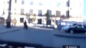 199 МотоДТП в Хабаровске - 18.04.15 Econika & Delica + регистратор