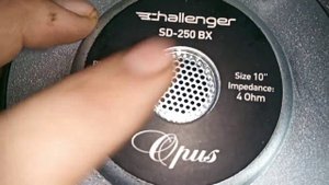 challenger opus sd-250bx 10" sq