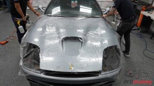 Ferrari 550 Maranello - Front End Paint Protection Film Clear Bra Install