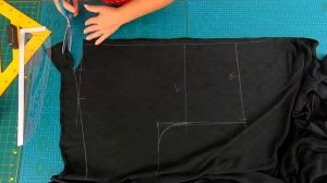 Оригинальная блуза без выкройки. Построение блузы всего по трем меркам.mp4