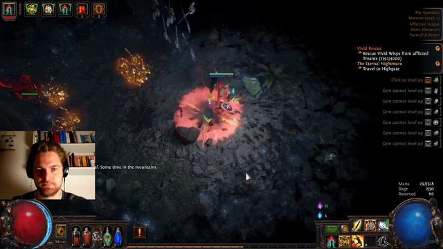 Path of Exile Affliction League Beginner Playthrough with Boneshatter. Part 4 смотреть онлайн