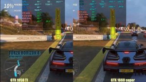 GTX 1660 super vs GTX 1050 Ti comparison test