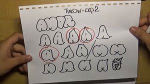 Делаем свой граффити шрифт - Урок 2 (Throw-up2)