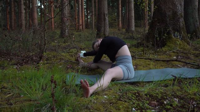 Растяжка в тихом уединенном лесу смотреть онлайн