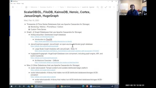 Apache Cassandra Lunch Online Meetup #36: Specialized Databases On Cassandra