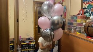 Создаем фонтан из шаров/Creating a fountain of balloons