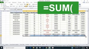 Excel beginners SUM Formula