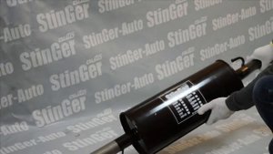 Глушитель прямоточный Stinger Приора седан овальный без насадки