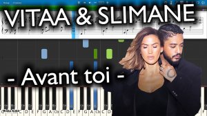 VITAA & SLIMANE - Avant toi [Piano Tutorial | Sheets | MIDI] Synthesia