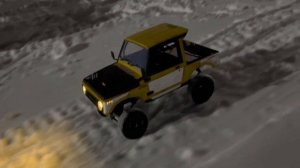 WPL C74 ja11 jimny First time driving on snowy road #wpl #wplc74 #ラジコン #jimny #suzuki #rockstar #rc