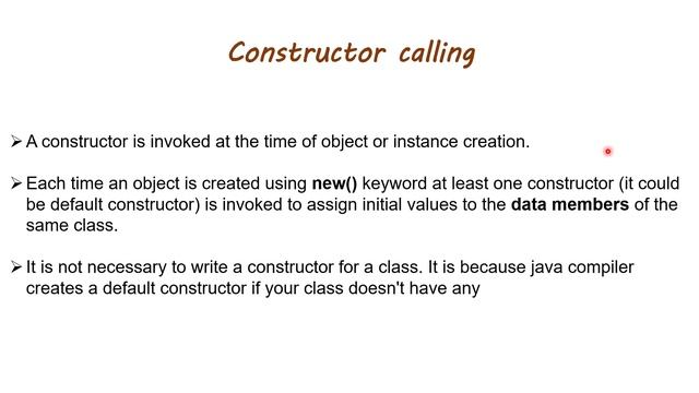 Constructor In Java |Types of Constructor and its Need
