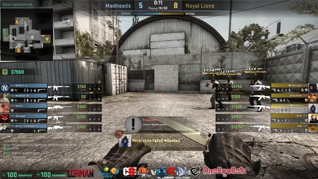 Madheads vs. Royal Lions | Qualification #16 to OpenMajorCup #1 | Cache смотреть онлайн