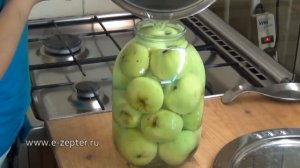 Компот из целых яблок на зиму - насыщенный яблочный вкус