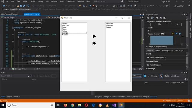 ListBox C# | Move values from one listbox to another C# |Move multiple items between ListBox смотреть онлайн