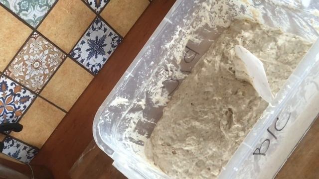 Хлеб на закваске 8 серия. Замес пшеничного теста руками. смотреть онлайн