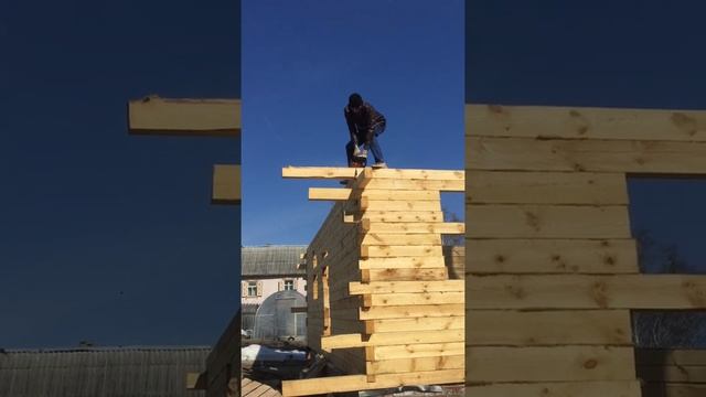 Строительство дома ? из бруса. смотреть онлайн