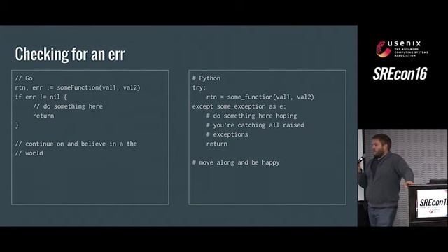 SREcon16 - Go for SREs Using Python смотреть онлайн
