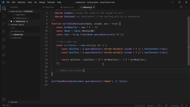 How to EASILY Sort HTML Tables with CSS & JavaScript - Web Development Tutorial смотреть онлайн