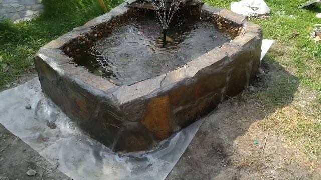 фонтан водопад своими руками из камня