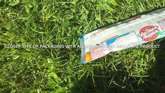 Мороженое в апельсиновой+шоколадной глазури Чистая Линия Ice cream popsicle in orange and chocolate смотреть онлайн