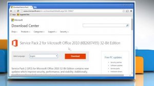 How to download and install Office 2010 Service Pack 2