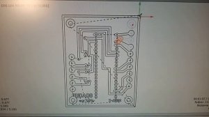 CNC3018Pro. Пробная гравировка печатной платы.