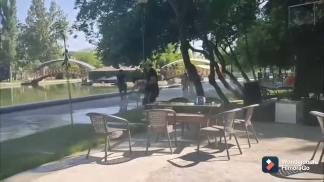 Uzbekistan. Central park имени Мирзо Улугбека . Бывший парк Тельмана.