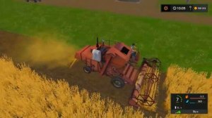 Farming Simulator 2017. мод зерноуборочный комбайн Ростсельмаш СК-4.