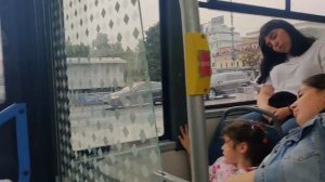 Автобус НЕФАЗ-5299 на маршруте М9 в Москве.