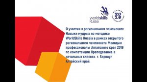 Мартыненко Светлана Александровна, Worldskills Russia 2019