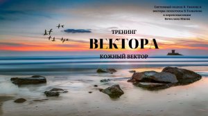 Занятие 2. Кожный вектор. Тренинг  Вектора. Проект Вячеслава Юнева