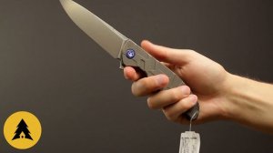 Складной нож F95RT сталь M390, рукоять Ti AS-Bronze/mrbs (Широгоров С.)