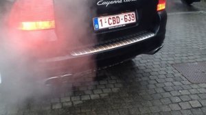Porsche Cayenne turbo 2004 Cargraphic exhaust