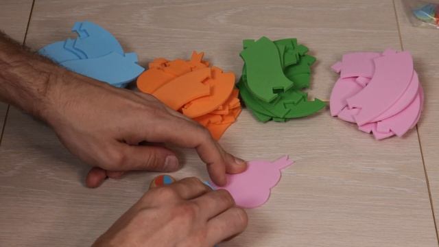 Игра для детей от 3-4 лет для развития мелкой моторики - Весёлые змейки