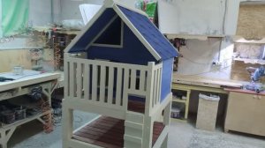 Домик для кошек "Лео". Купить будку для кошек у производителя Усадьба Мастеров