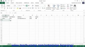 Microsoft Office Excel Tutorial 2013 Creating Tables 20.1 Employee Group Training