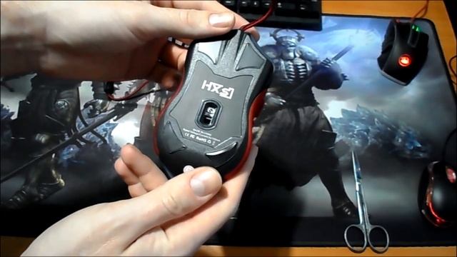 ПК мышка QUWIND. Дешевая мышка для *геймеров*. Закос под Redragon? . Написано: TOP GAMING MOUSE.