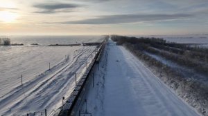 Трудовое - Зима - Поезд