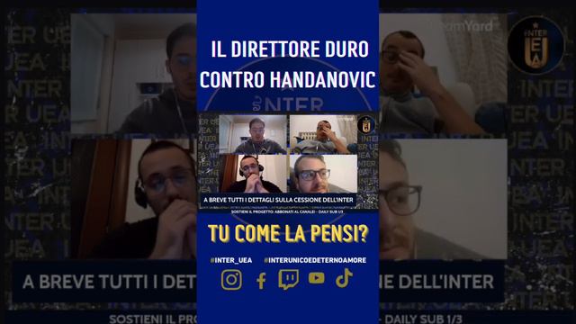 Siete d’accordo che Handanovic deve essere solo l’uomo spogliatoio?