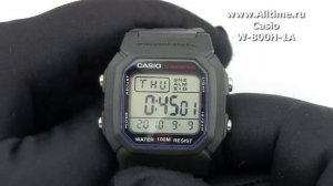 Мужские японские наручные часы Casio W-800H-1A
