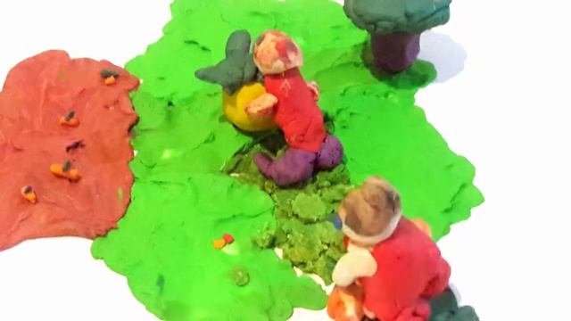 Лепим из пластилина сказку РЕПКА смотреть онлайн