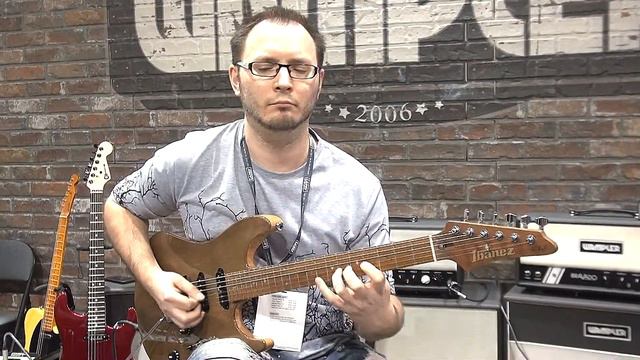 Tom Quayle: Ibanez AZ TQM1-NTF at Wampler NAMM 2018 смотреть онлайн