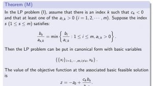 V3-12. Linear Programming. Theory of the Simplex method. Case 3.