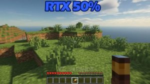 Minecraft Grass with different RTX