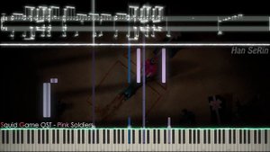 🎶 'Squid Game 🦑 - Pink Soldiers' | Impossible Piano REMIX | Black MIDI
