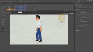 Human Walk Cycle| How To Create Profile Walk Cycle In Adobe Animate|Cartoon Walk Cycle