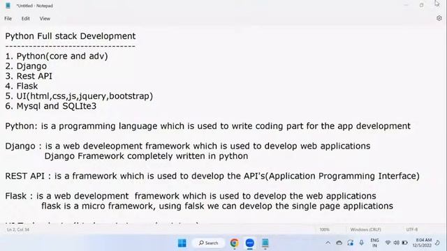 FULL STACK PYTHON by Mr. Mohan Reddy Sir